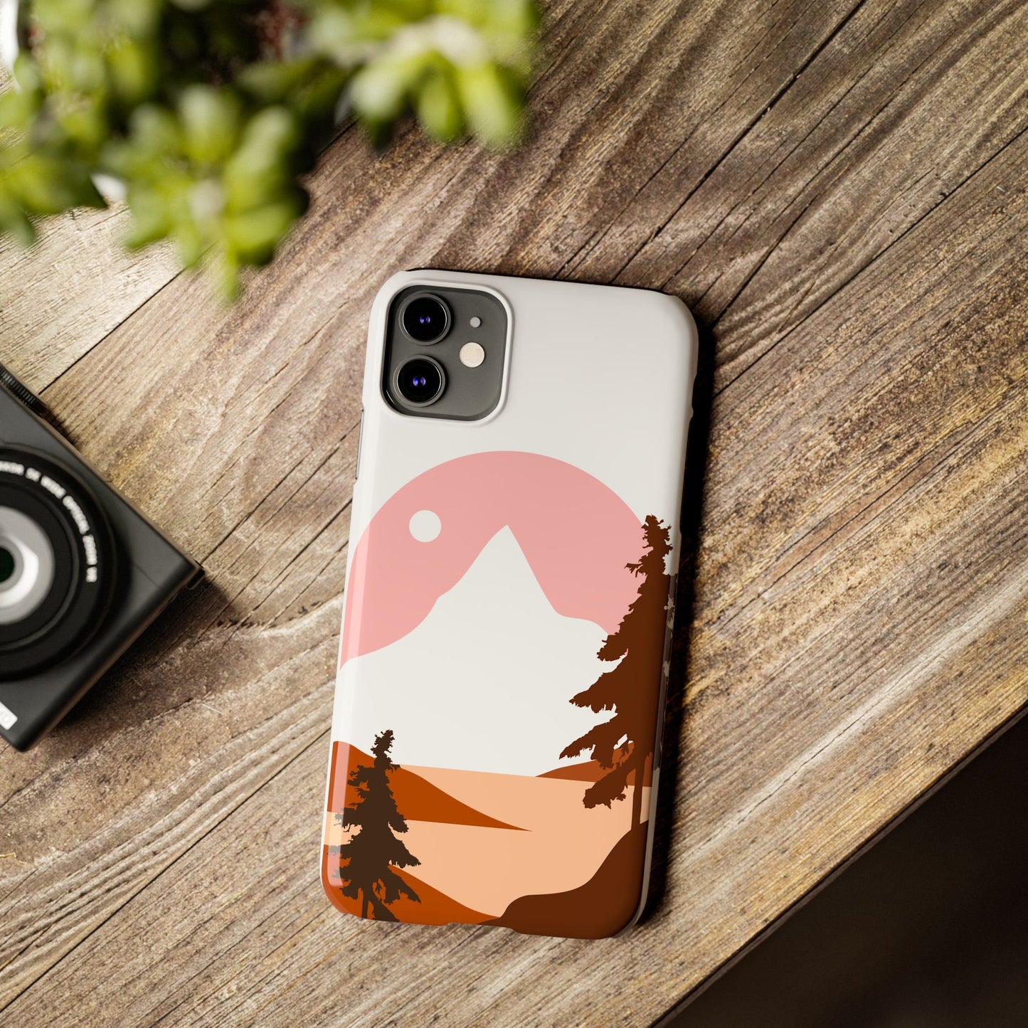 Stylish Mountain Landscape Slim Phone Case, Nature Lover Gift, Aesthetic Phone Cover, Adventure Travel Accessory, Minimalist Design [...]