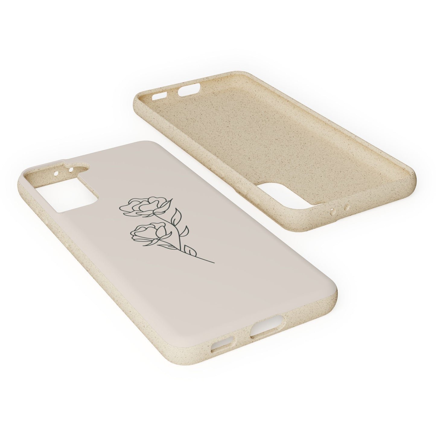 Eco-Friendly Phone Case with Floral Design, Biodegradable Mobile Cover, Sustainable Gift, Floral iPhone Case, Eco Chic Decor