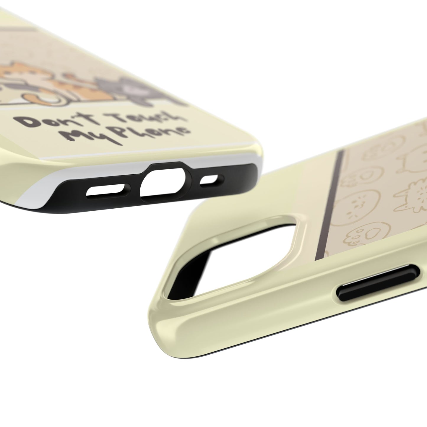 Cute Cat Phone Case - Don't Touch My Phone, Gift for Cat Lovers, Kawaii Accessories, Fun Tech Protection, Pet Lover Gifts