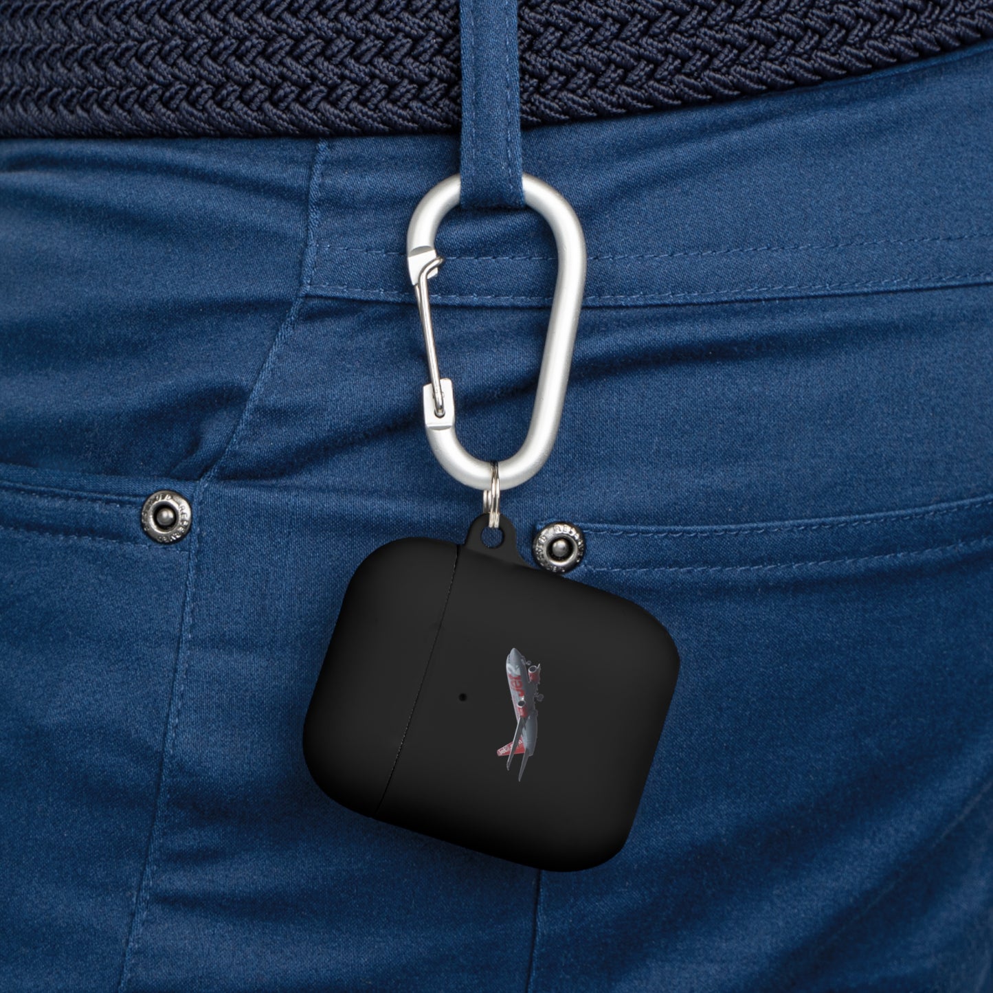 AirPods Case Cover, Travel Accessory, Gift for Music Lovers, AirPods Pro Holder, Airplane Design, Everyday Use