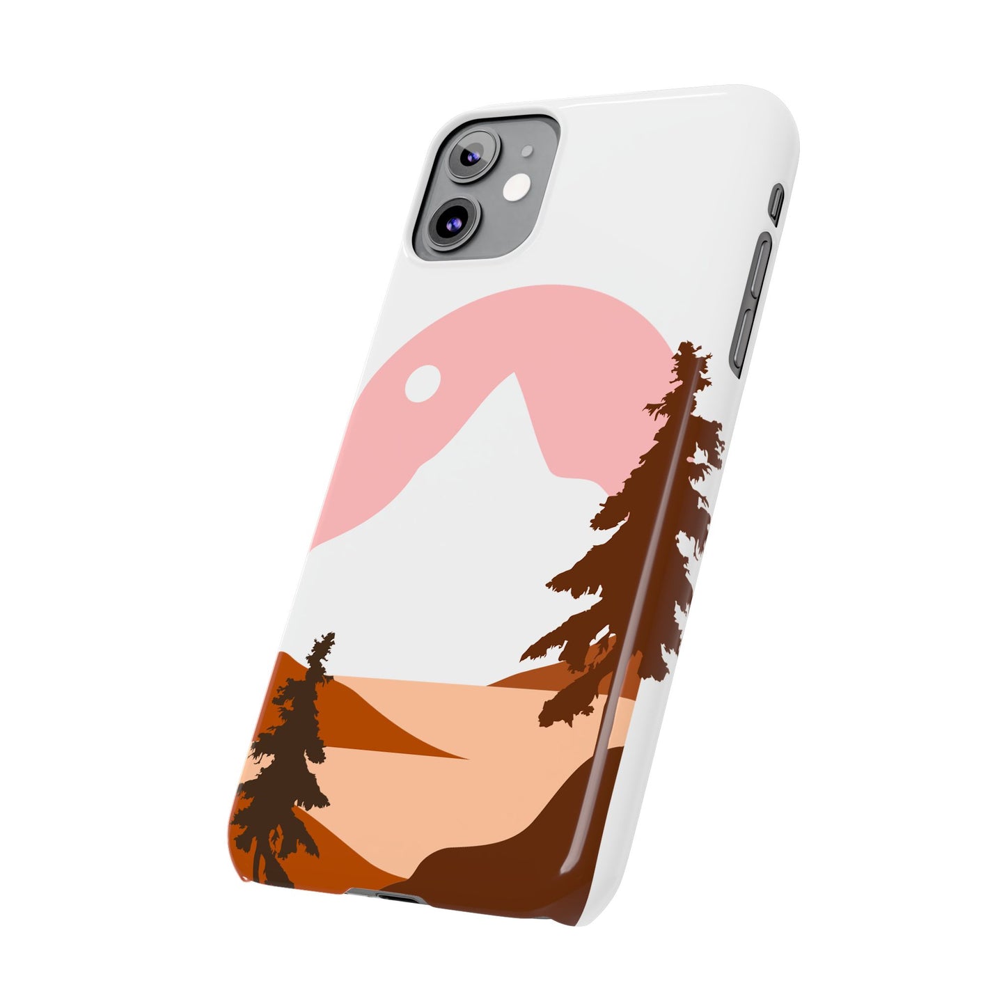 Stylish Mountain Landscape Slim Phone Case, Nature Lover Gift, Aesthetic Phone Cover, Adventure Travel Accessory, Minimalist Design [...]