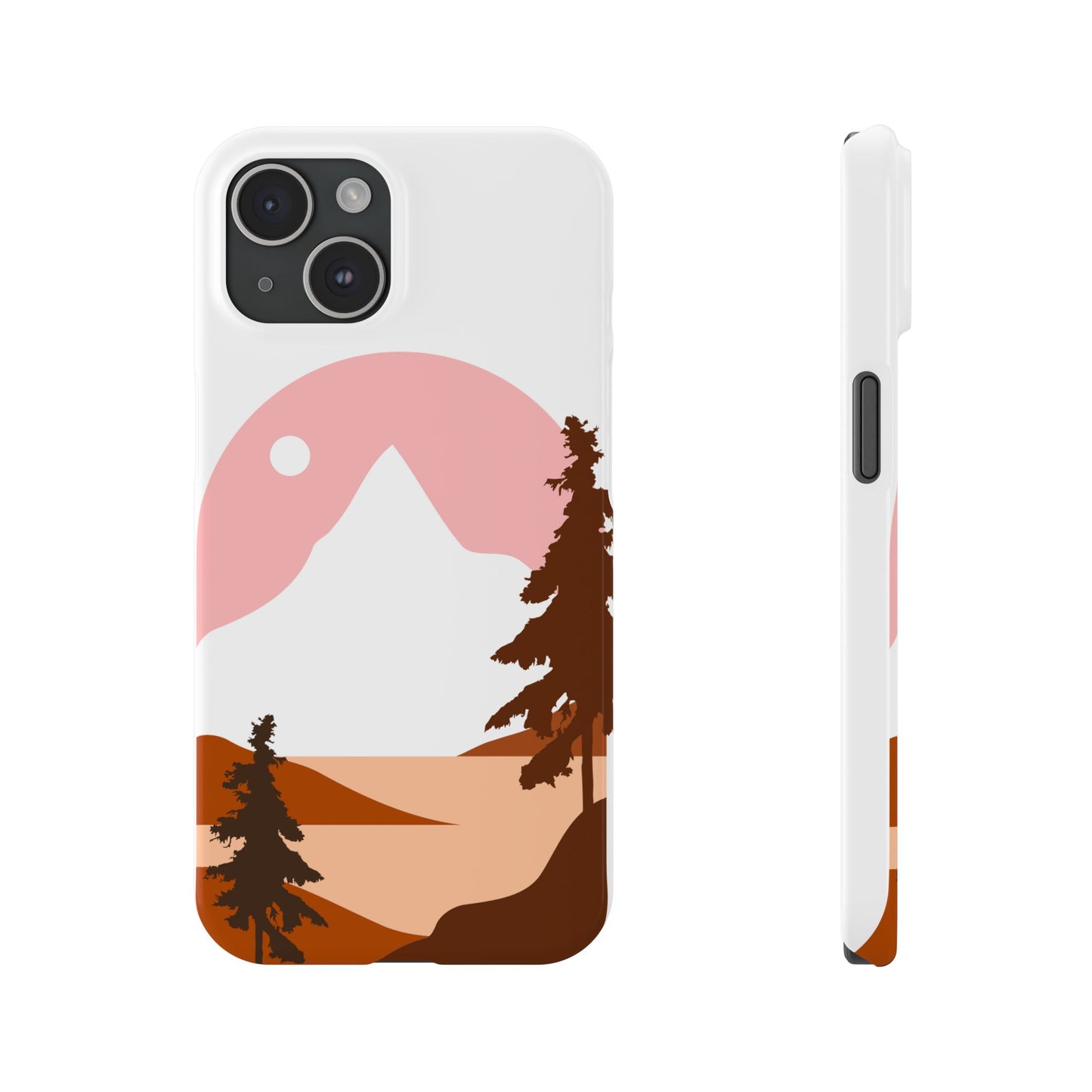 Stylish Mountain Landscape Slim Phone Case, Nature Lover Gift, Aesthetic Phone Cover, Adventure Travel Accessory, Minimalist Design [...]