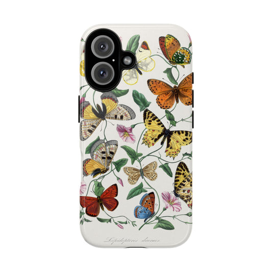 Artistic Butterfly Phone Case, Tough Cases for Nature Lovers, Boho Phone Accessories, Gift for Her, Vintage-Inspired Case