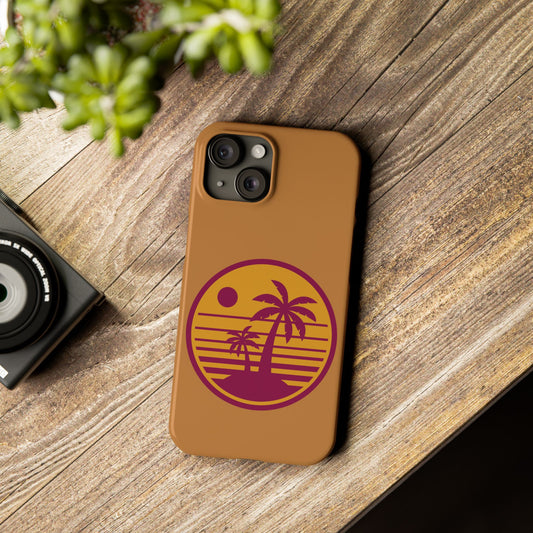 Retro Sunset Palm Tree Slim Phone Case, Summer Vibes, Beach Lover Gift, Tropical Phone Accessory, Perfect for Vacations, Travel and [...]