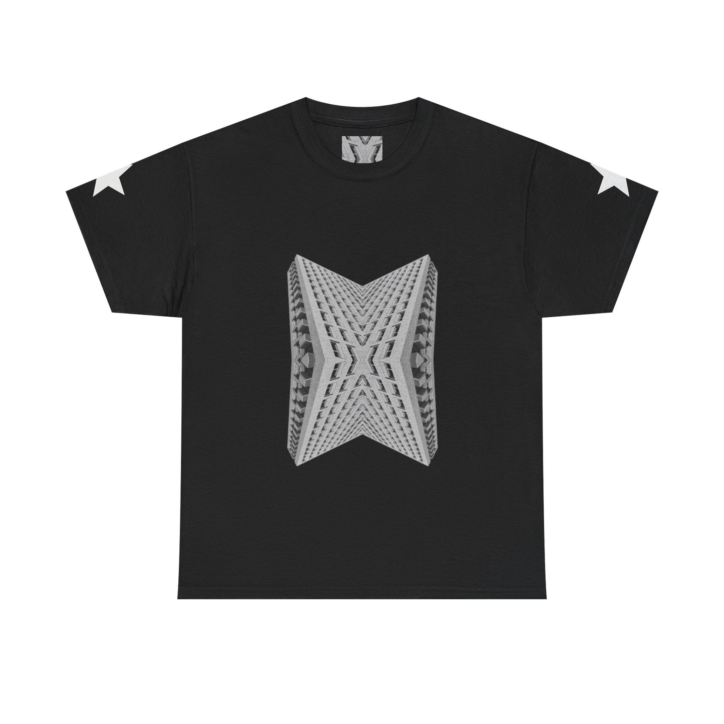 Geometric Art Unisex Heavy Cotton Tee, Modern Graphic Shirt, Urban Fashion T-Shirt, Statement Tee, Trendy Streetwear
