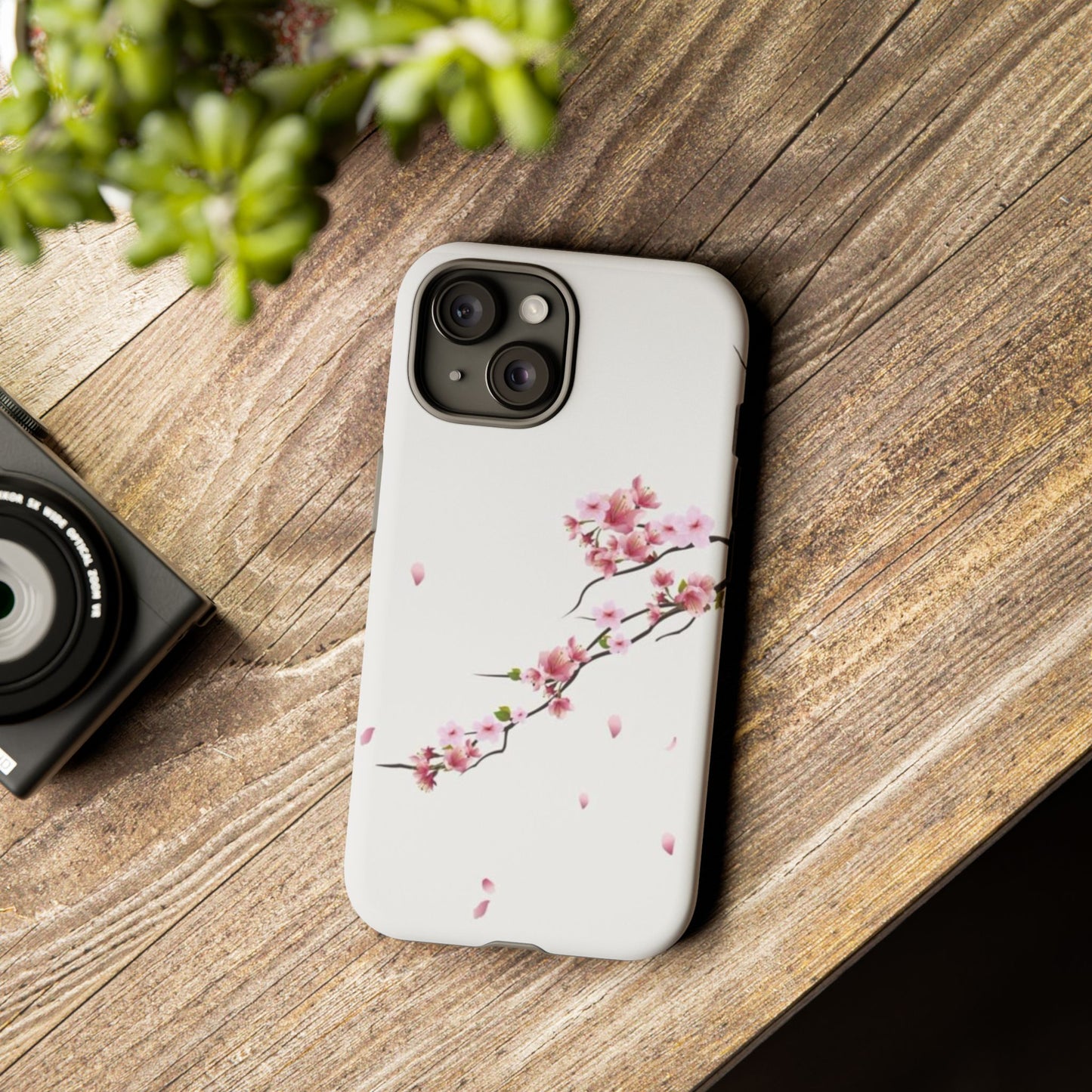 Cherry Blossom Phone Case, Floral Phone Cover, Tough Phone Case, Spring Accessories, Gift for Her, Nature-Inspired Tech