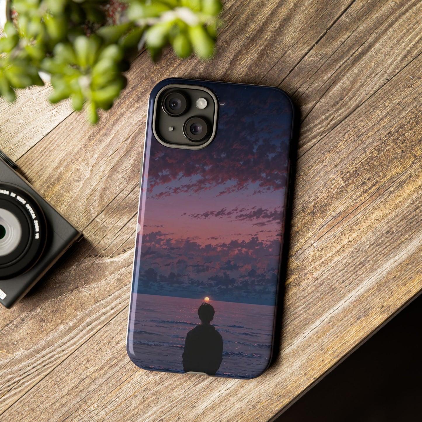 Sunset Ocean Phone Case, Tough Cases, Unique Cell Phone Cover, Artistic Phone Accessories, Gift for Her, Nature Inspired Case