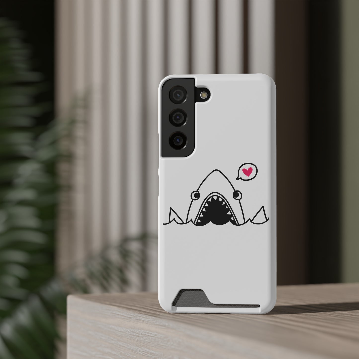 Cute Shark Phone Case with Card Holder - Perfect for Ocean Lovers, Unique Gift for Birthdays, Beach Days, and Back to School