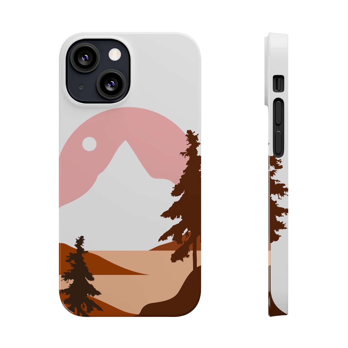 Stylish Mountain Landscape Slim Phone Case, Nature Lover Gift, Aesthetic Phone Cover, Adventure Travel Accessory, Minimalist Design [...]
