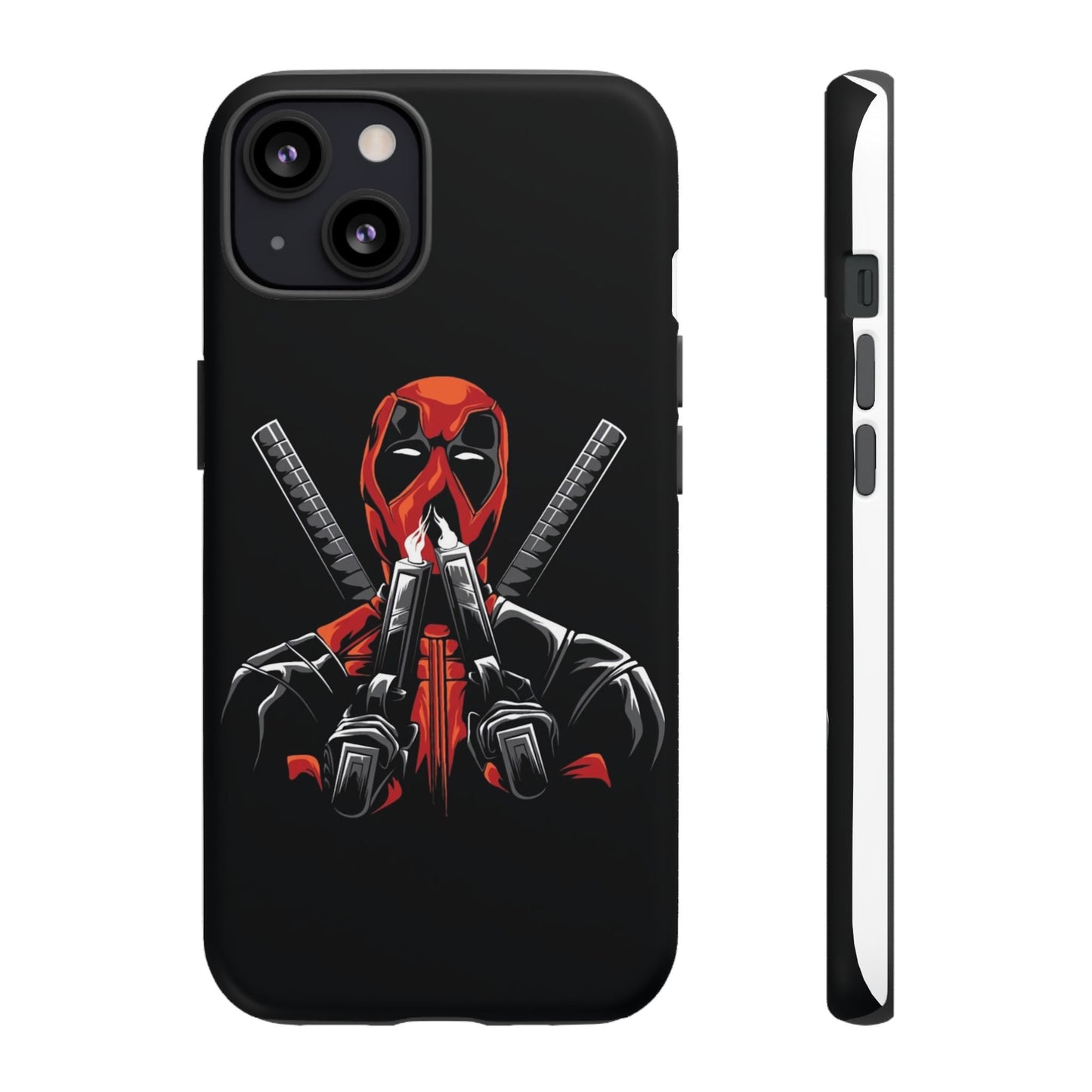 Deadpool Tough Phone Case, Durable Cover for Marvel Fans, Gift for Superhero Lovers, Unique Holiday Present, Geeky Accessories