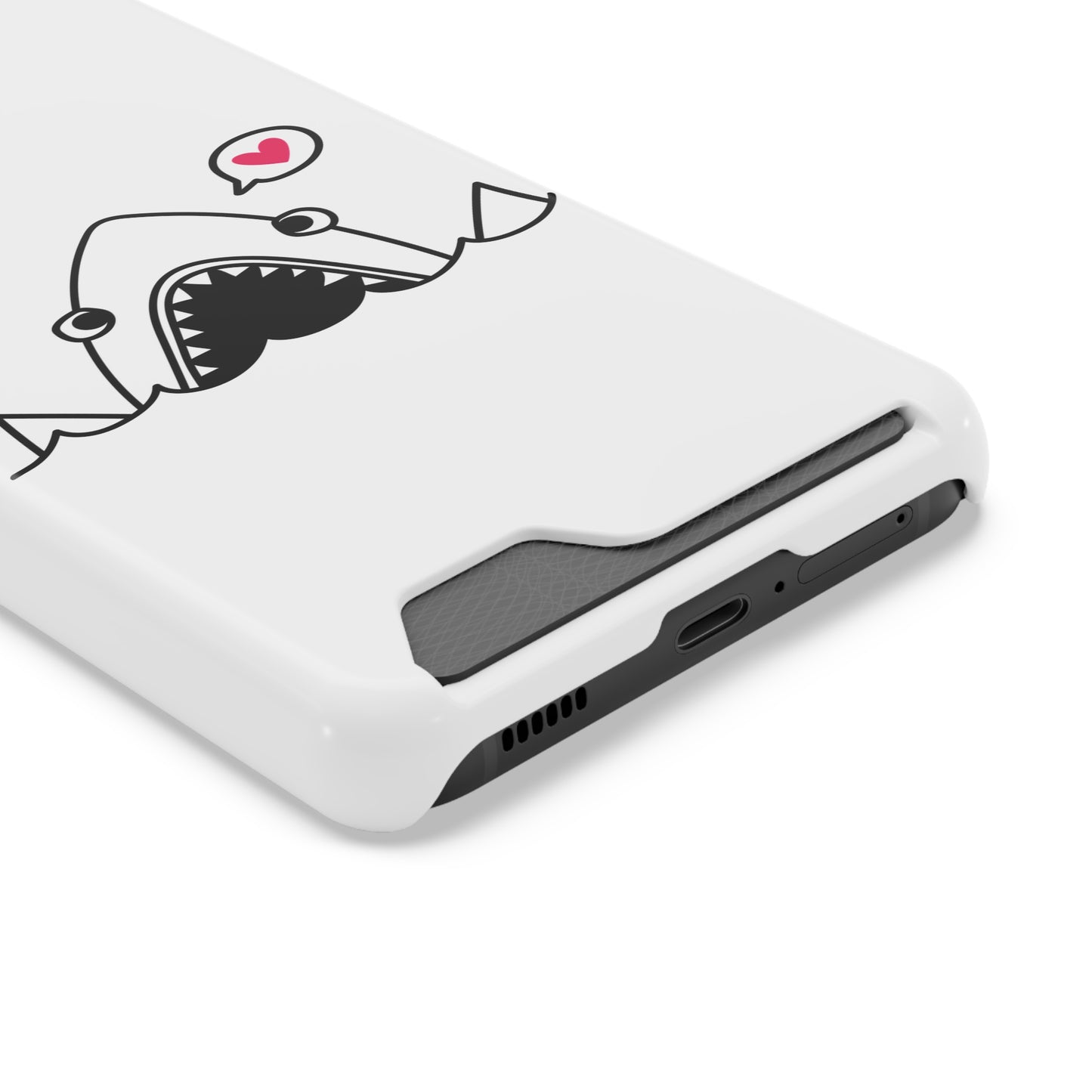 Cute Shark Phone Case with Card Holder - Perfect for Ocean Lovers, Unique Gift for Birthdays, Beach Days, and Back to School