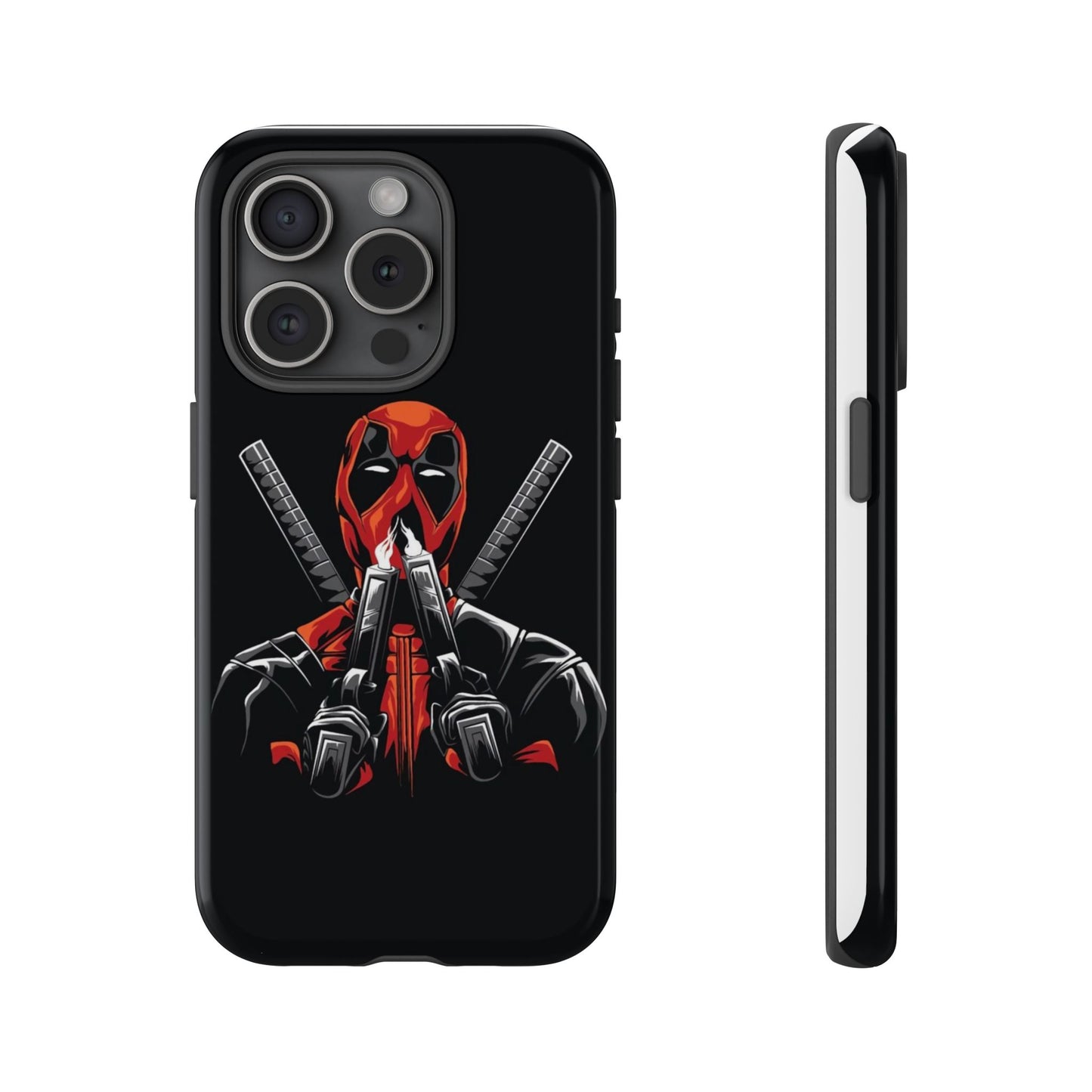 Deadpool Tough Phone Case, Durable Cover for Marvel Fans, Gift for Superhero Lovers, Unique Holiday Present, Geeky Accessories