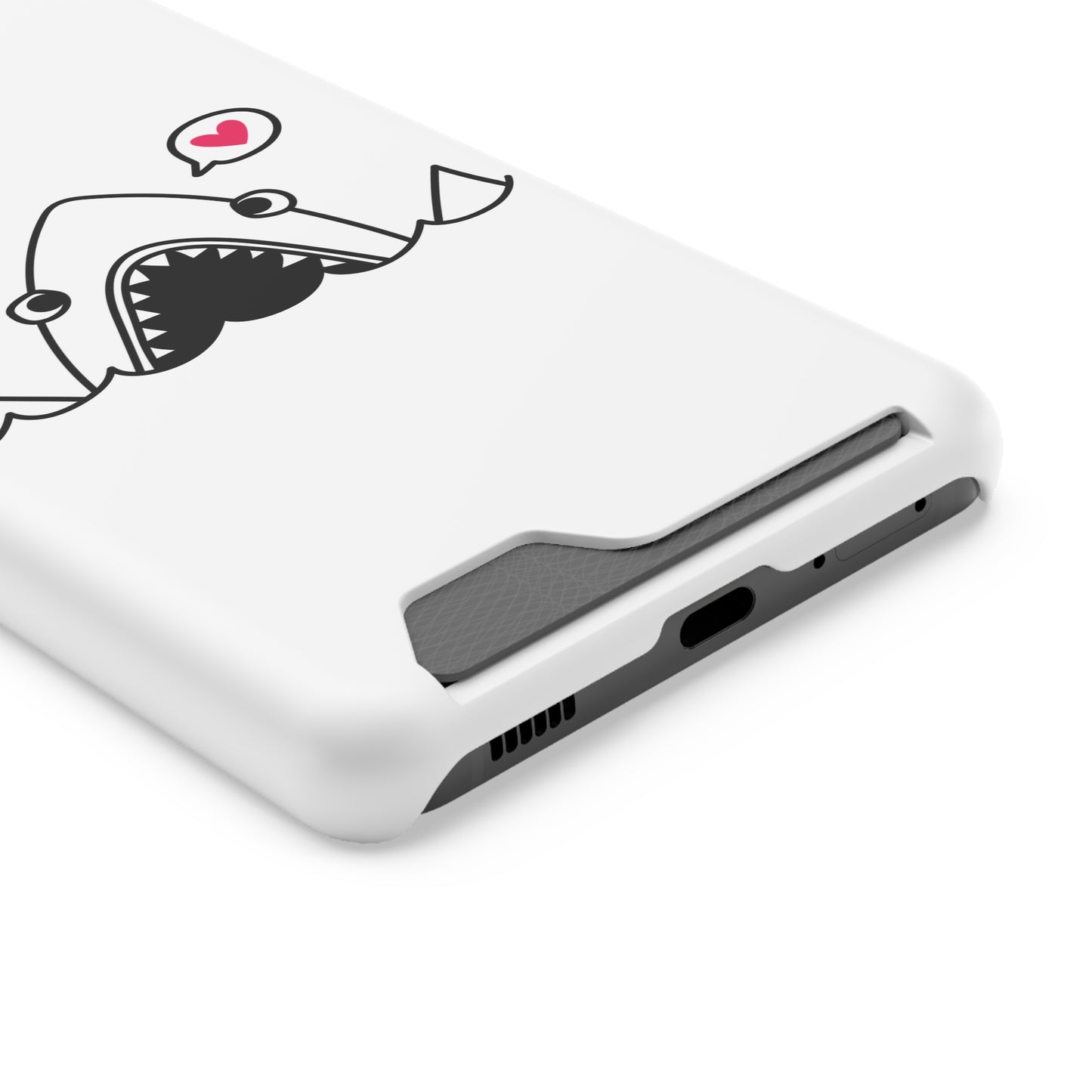 Cute Shark Phone Case with Card Holder - Perfect for Ocean Lovers, Unique Gift for Birthdays, Beach Days, and Back to School