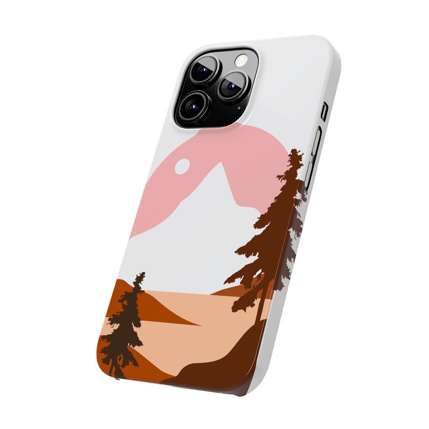 Stylish Mountain Landscape Slim Phone Case, Nature Lover Gift, Aesthetic Phone Cover, Adventure Travel Accessory, Minimalist Design [...]