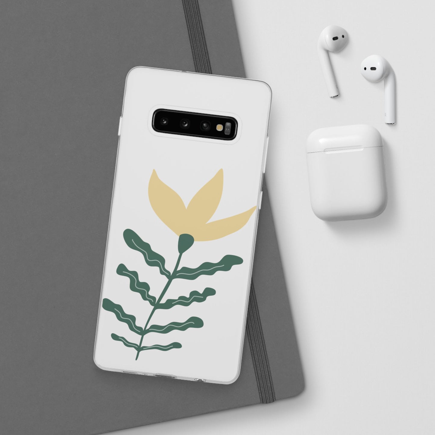 Stylish Floral Flexi Cases, Phone Accessories, Gift Idea, Protective Case, Trendy Phone Cover, Spring Vibes