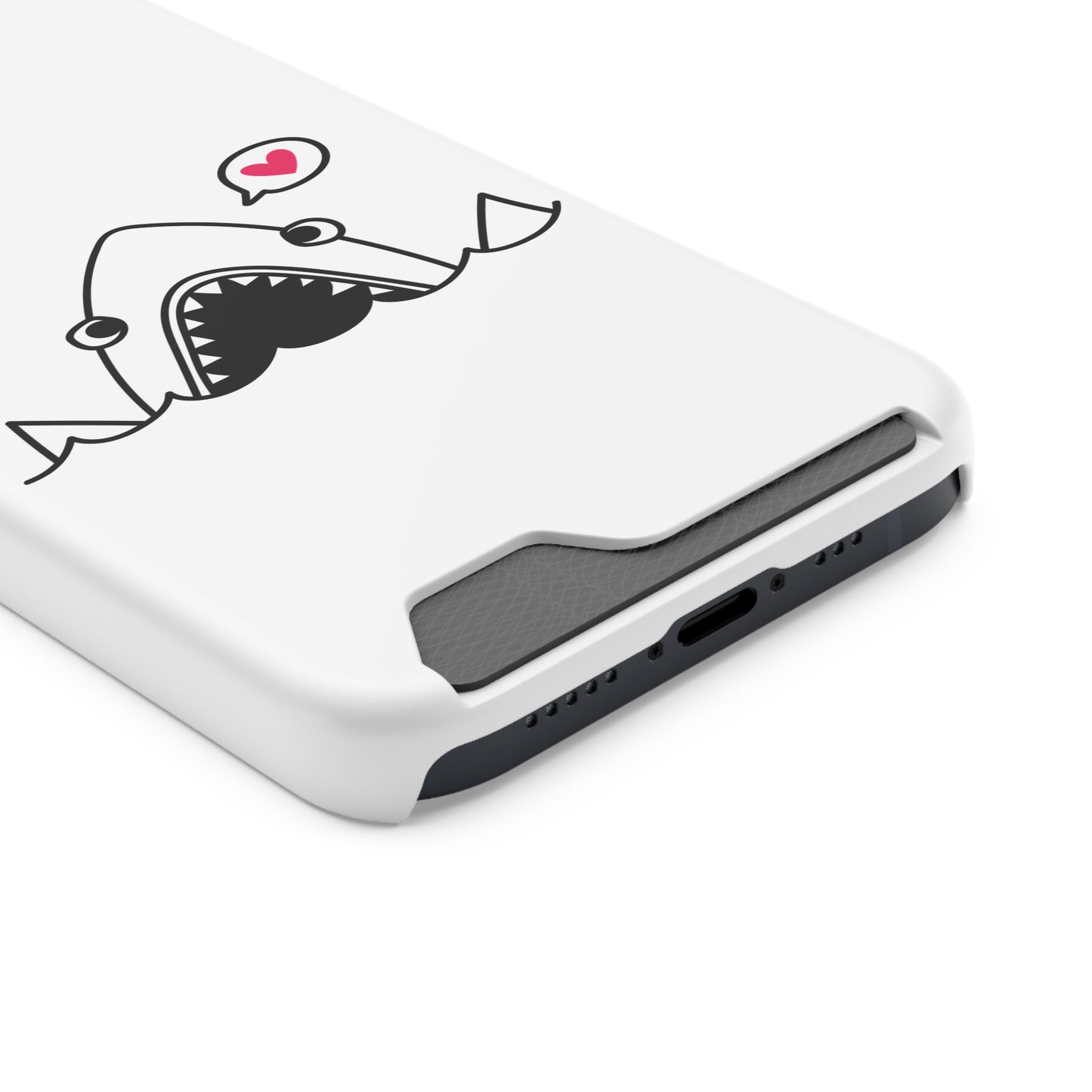 Cute Shark Phone Case with Card Holder - Perfect for Ocean Lovers, Unique Gift for Birthdays, Beach Days, and Back to School