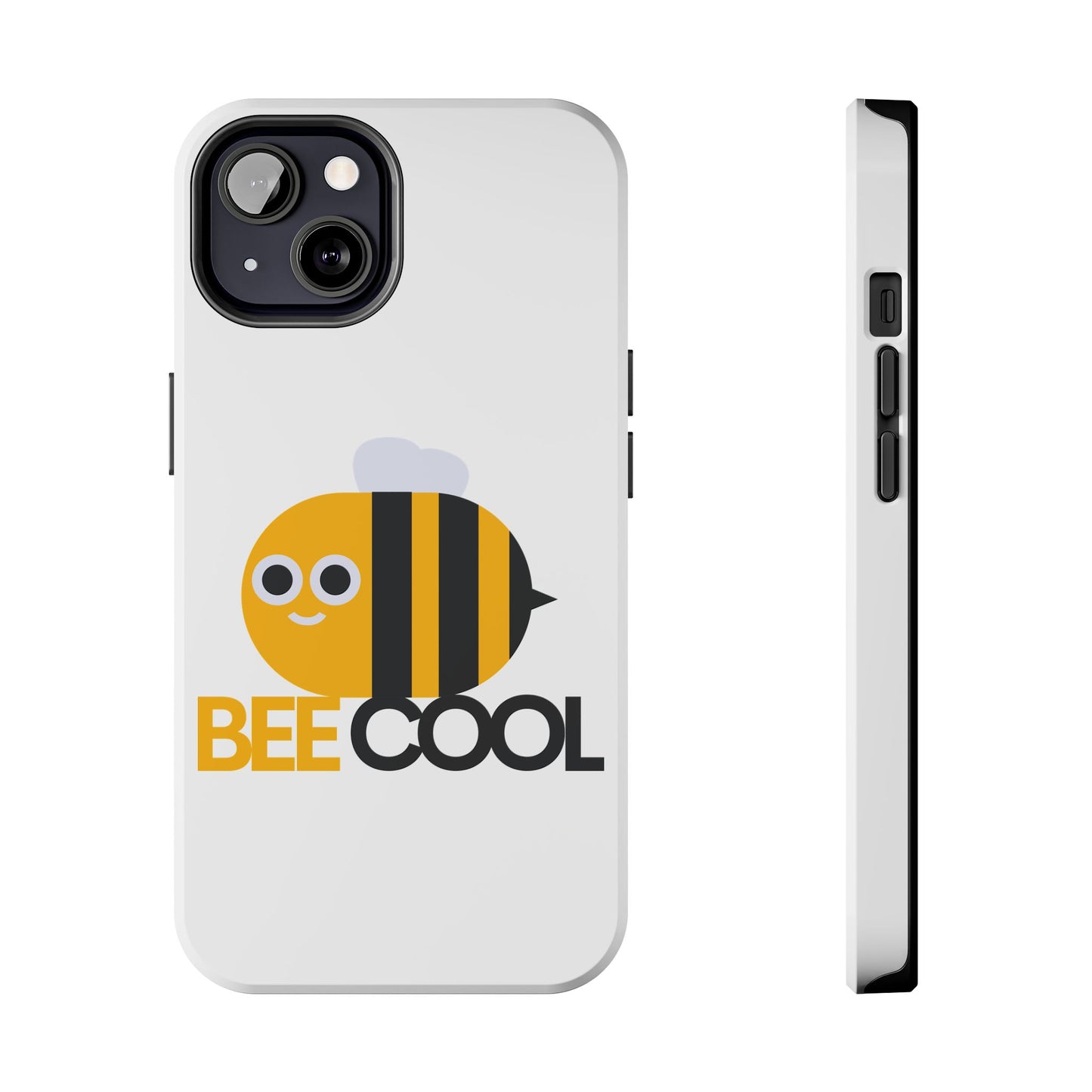 Bee Cool Tough Phone Case, Funny Phone Cover, Bee Lover Gift, Durable Phone Protector, Unique Bee Design