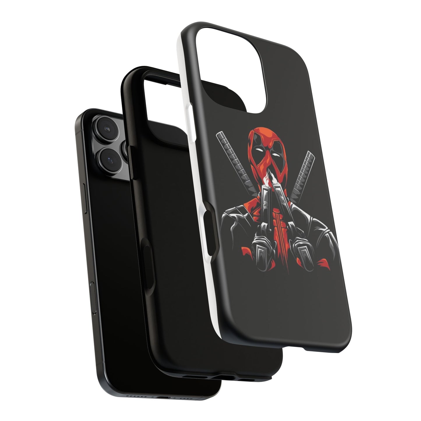 Deadpool Tough Phone Case, Durable Cover for Marvel Fans, Gift for Superhero Lovers, Unique Holiday Present, Geeky Accessories