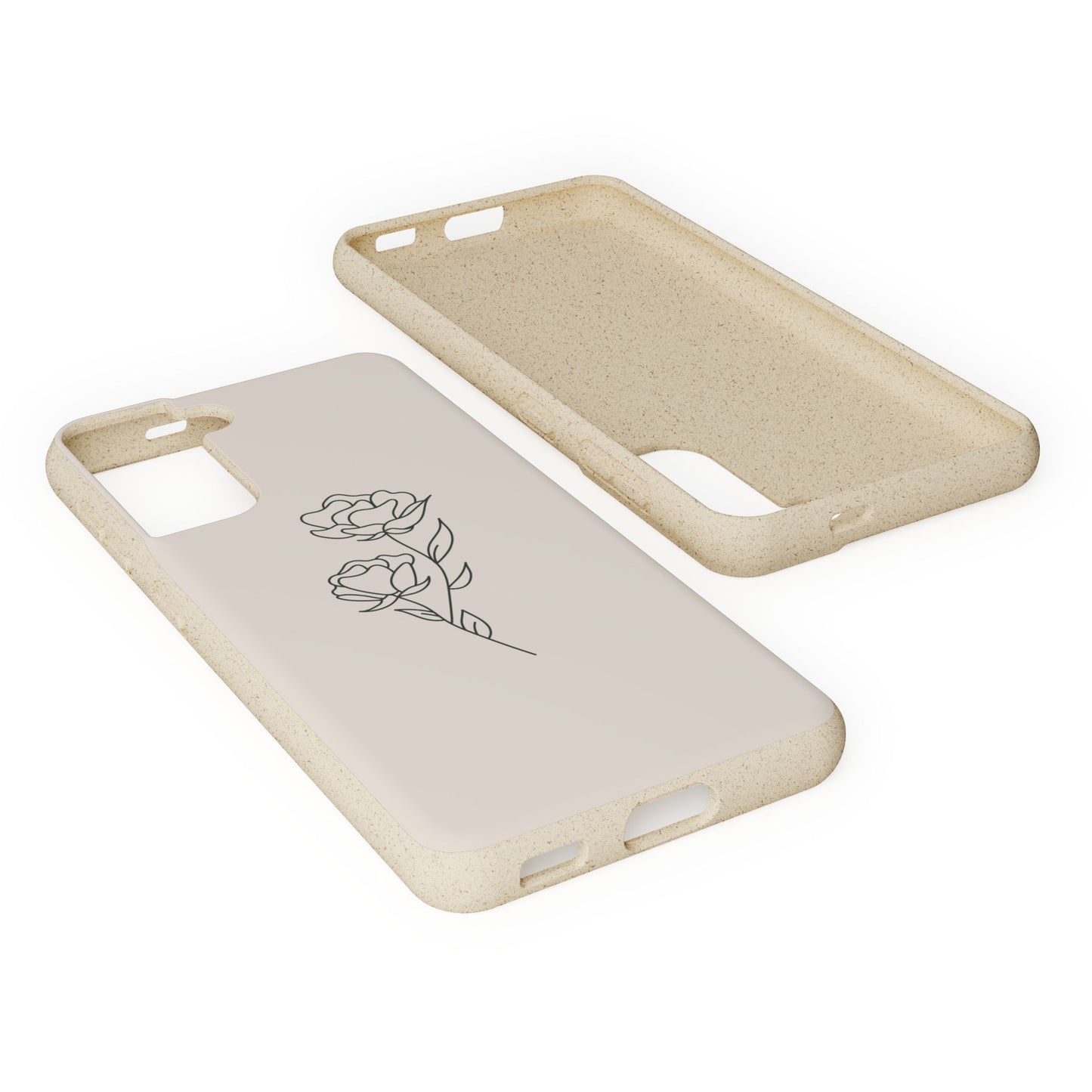 Eco-Friendly Phone Case with Floral Design, Biodegradable Mobile Cover, Sustainable Gift, Floral iPhone Case, Eco Chic Decor