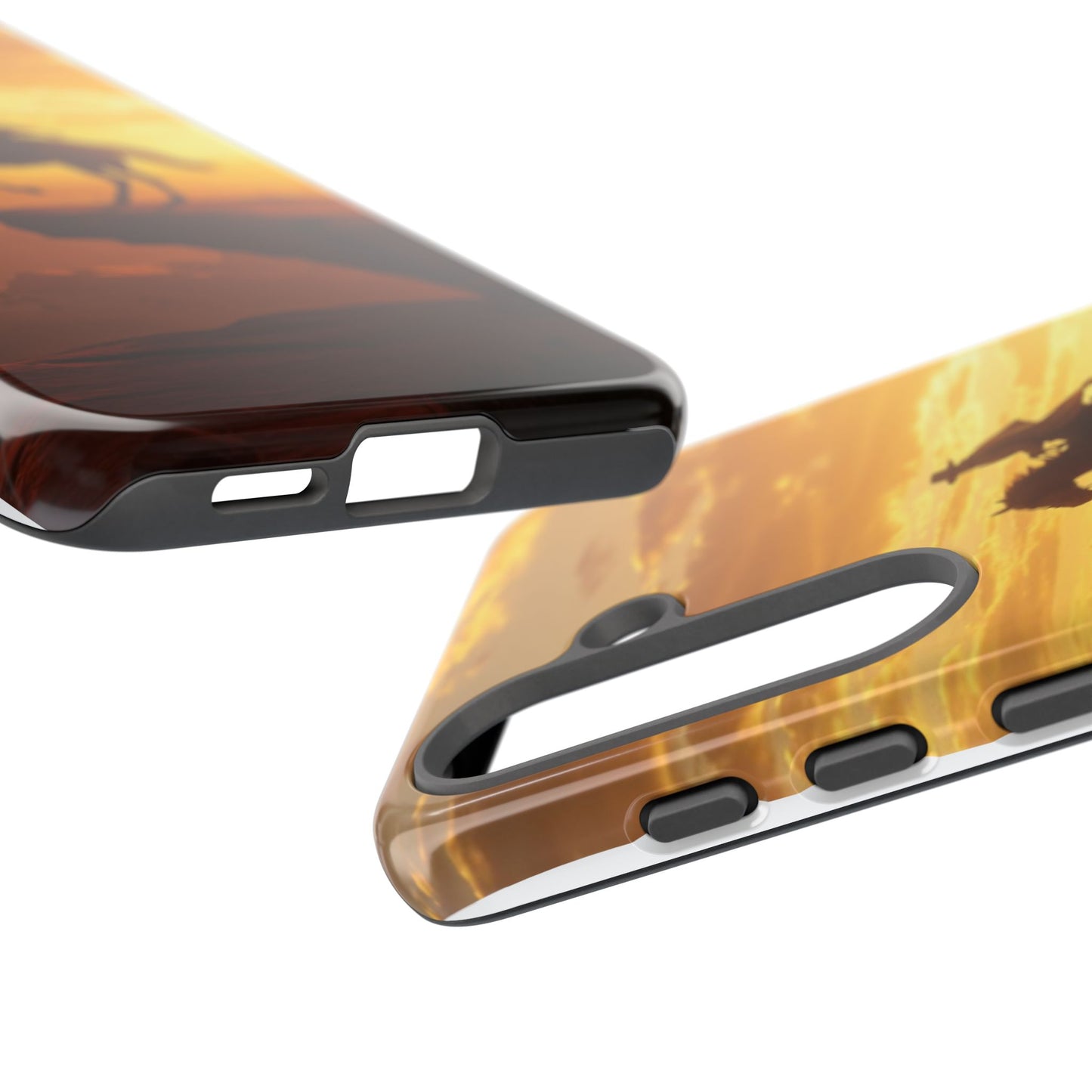 Sunset Horse Rider Phone Case, Western Art Cover, Tough Shell, Ideal Gift for Horse Lovers, Scenic Phone Accessories