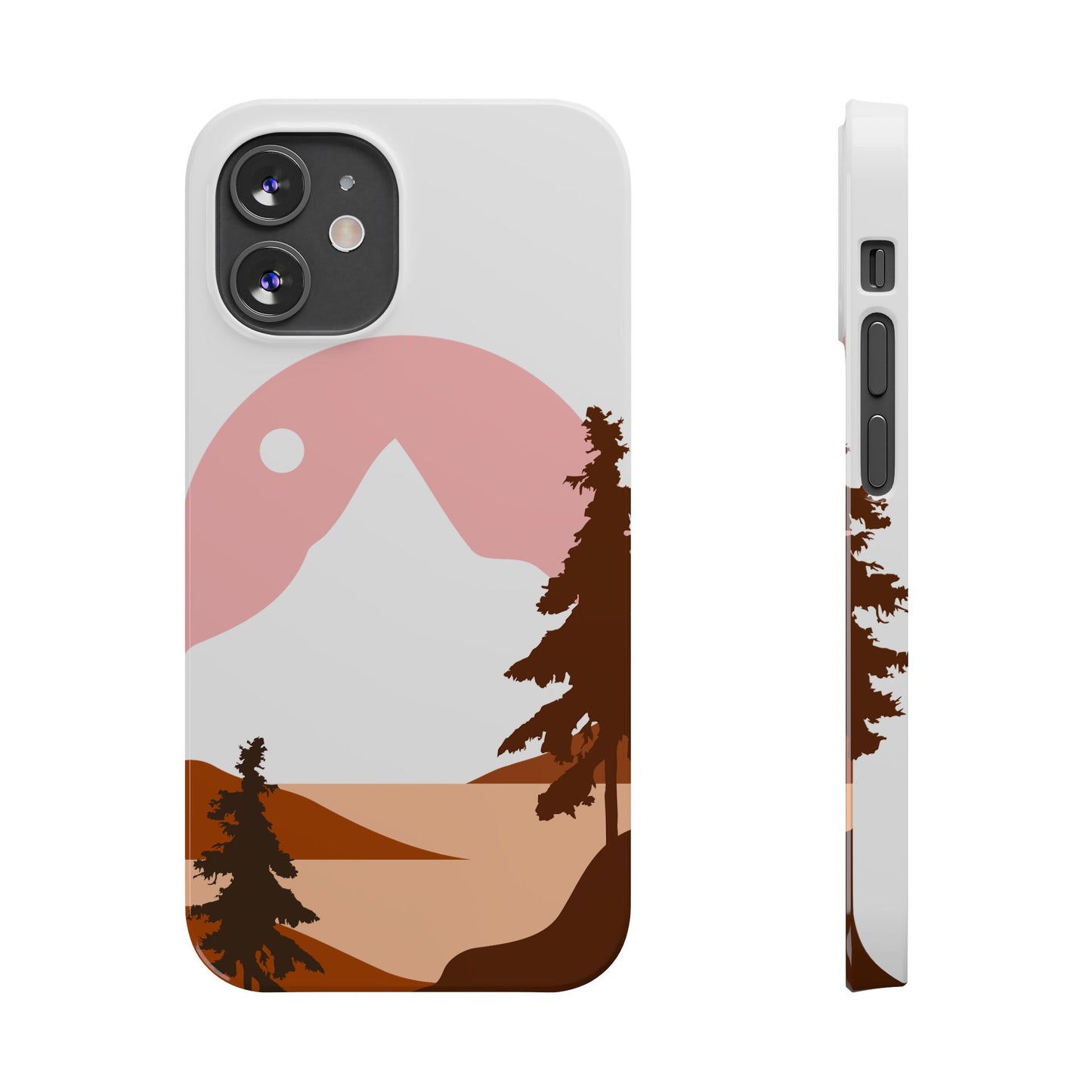 Stylish Mountain Landscape Slim Phone Case, Nature Lover Gift, Aesthetic Phone Cover, Adventure Travel Accessory, Minimalist Design [...]