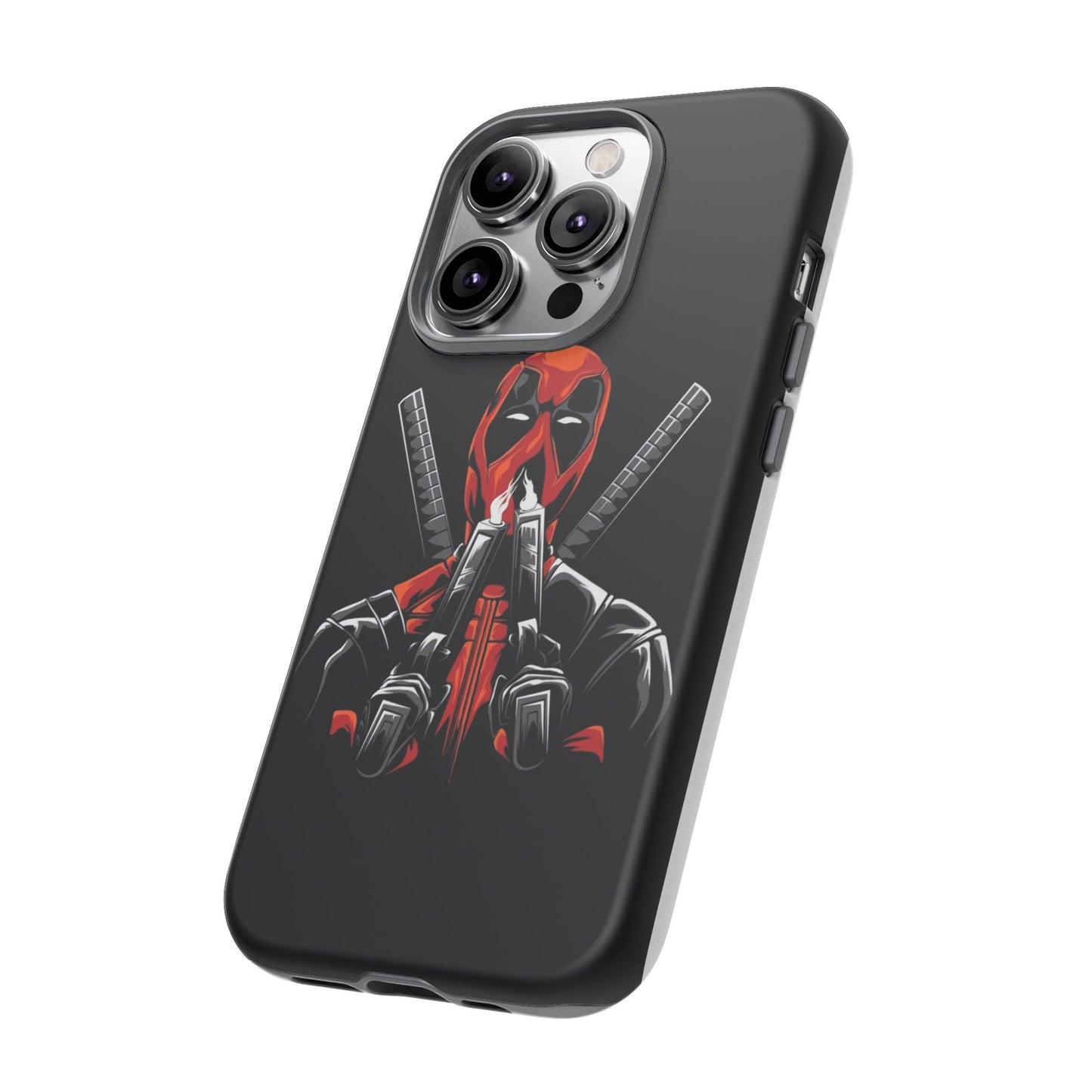 Deadpool Tough Phone Case, Durable Cover for Marvel Fans, Gift for Superhero Lovers, Unique Holiday Present, Geeky Accessories