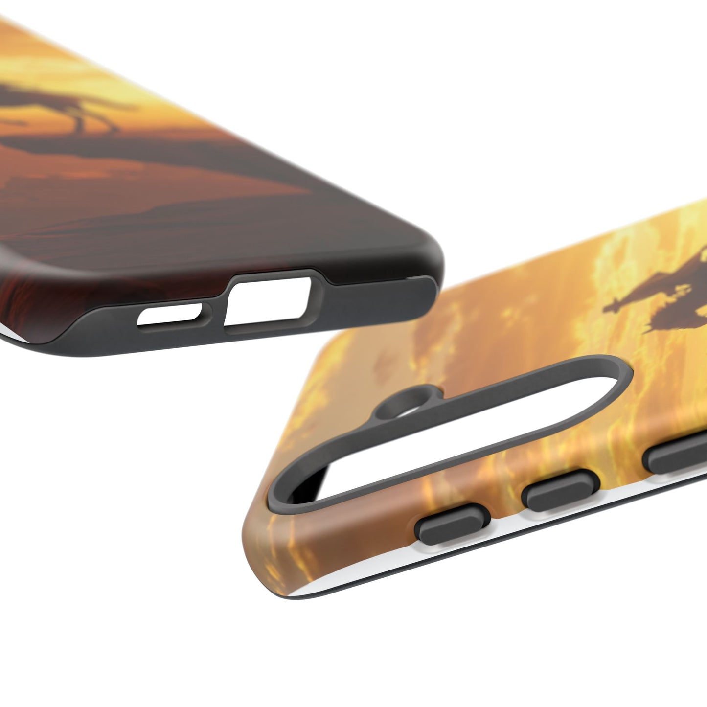 Sunset Horse Rider Phone Case, Western Art Cover, Tough Shell, Ideal Gift for Horse Lovers, Scenic Phone Accessories