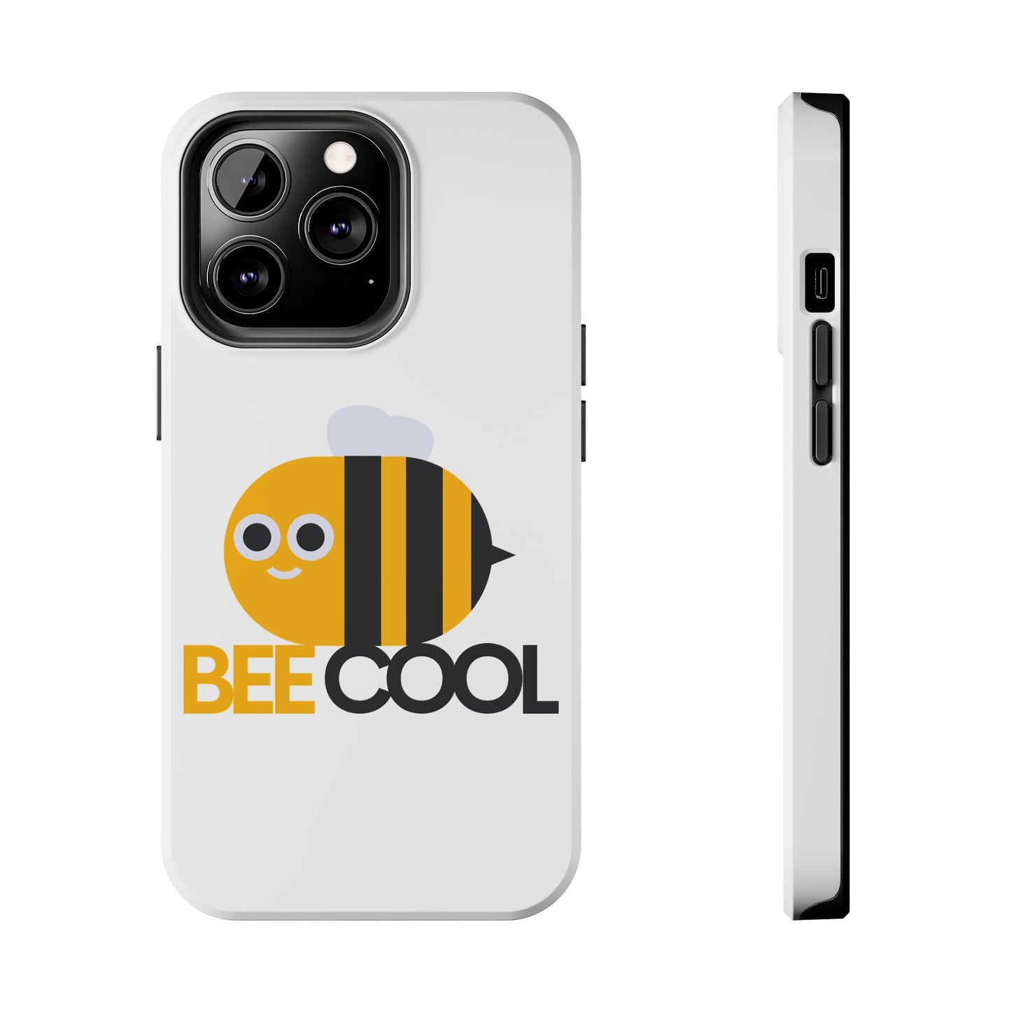 Bee Cool Tough Phone Case, Funny Phone Cover, Bee Lover Gift, Durable Phone Protector, Unique Bee Design