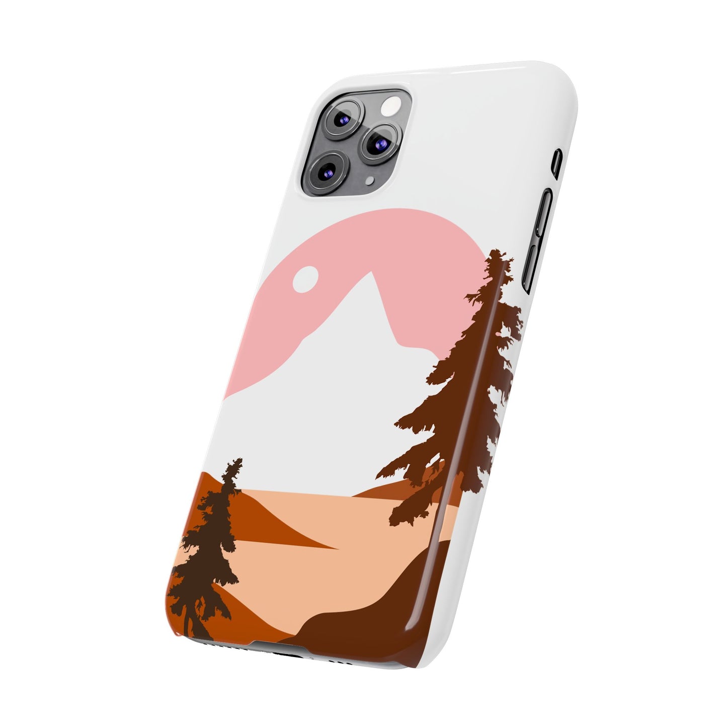 Stylish Mountain Landscape Slim Phone Case, Nature Lover Gift, Aesthetic Phone Cover, Adventure Travel Accessory, Minimalist Design [...]