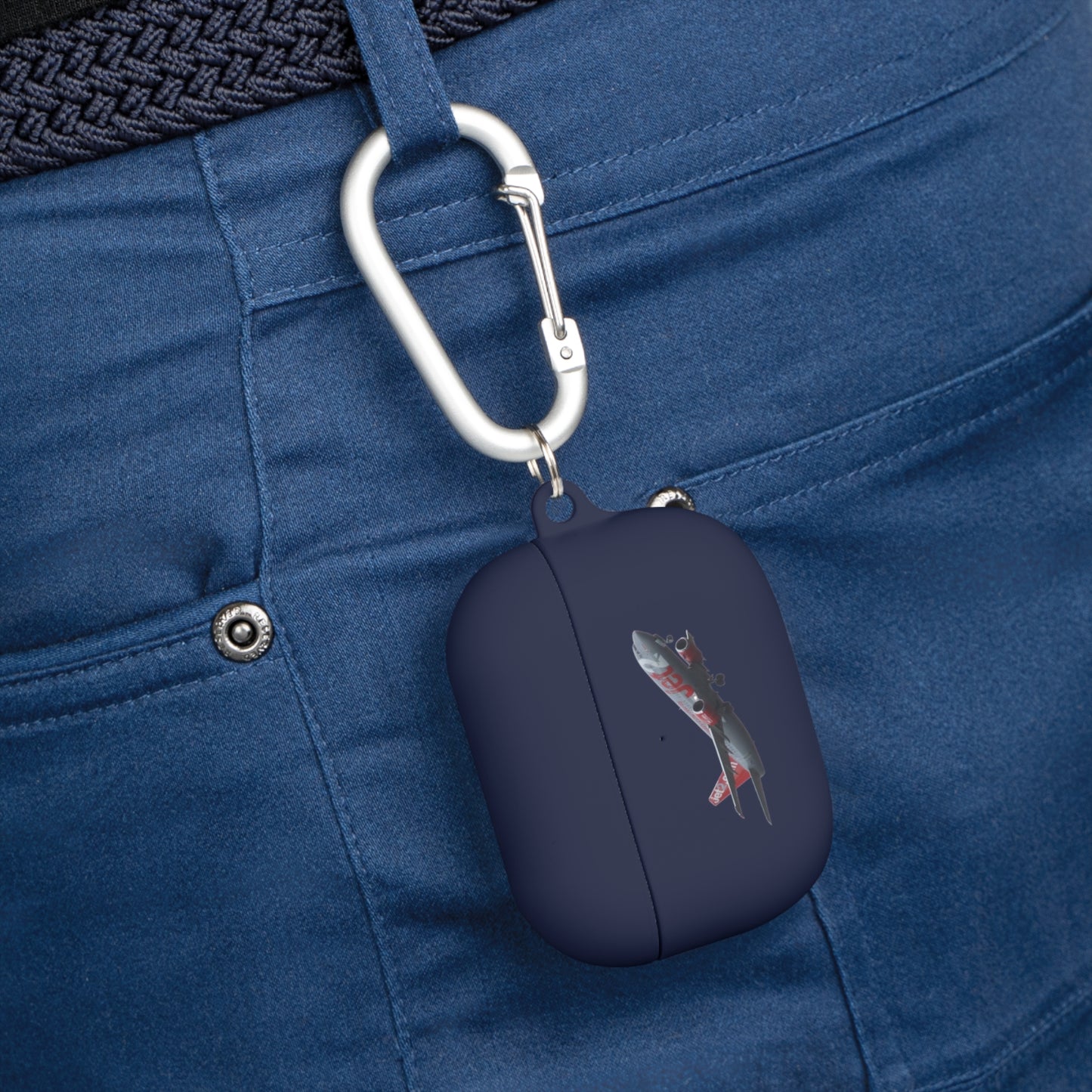 AirPods Case Cover, Travel Accessory, Gift for Music Lovers, AirPods Pro Holder, Airplane Design, Everyday Use
