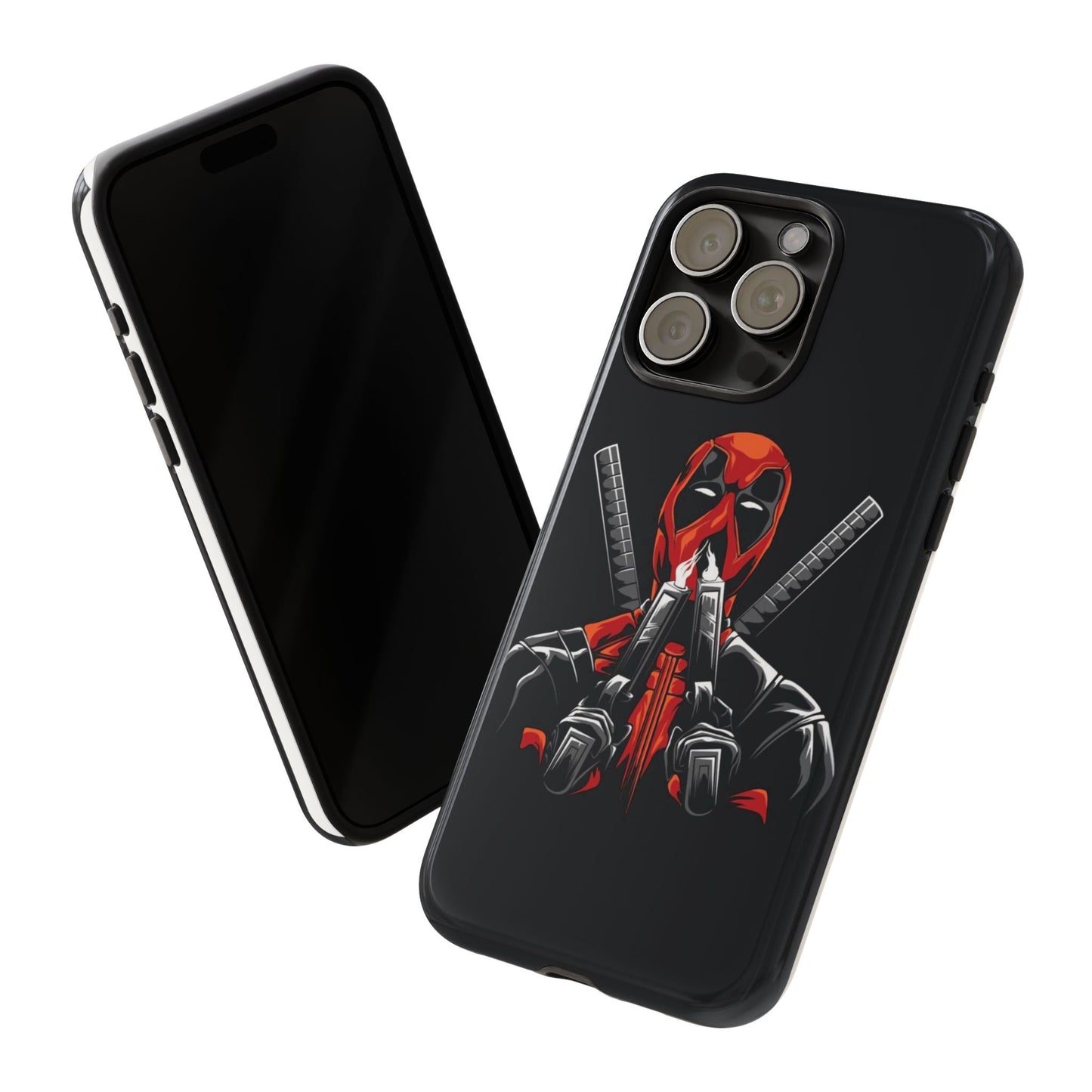 Deadpool Tough Phone Case, Durable Cover for Marvel Fans, Gift for Superhero Lovers, Unique Holiday Present, Geeky Accessories