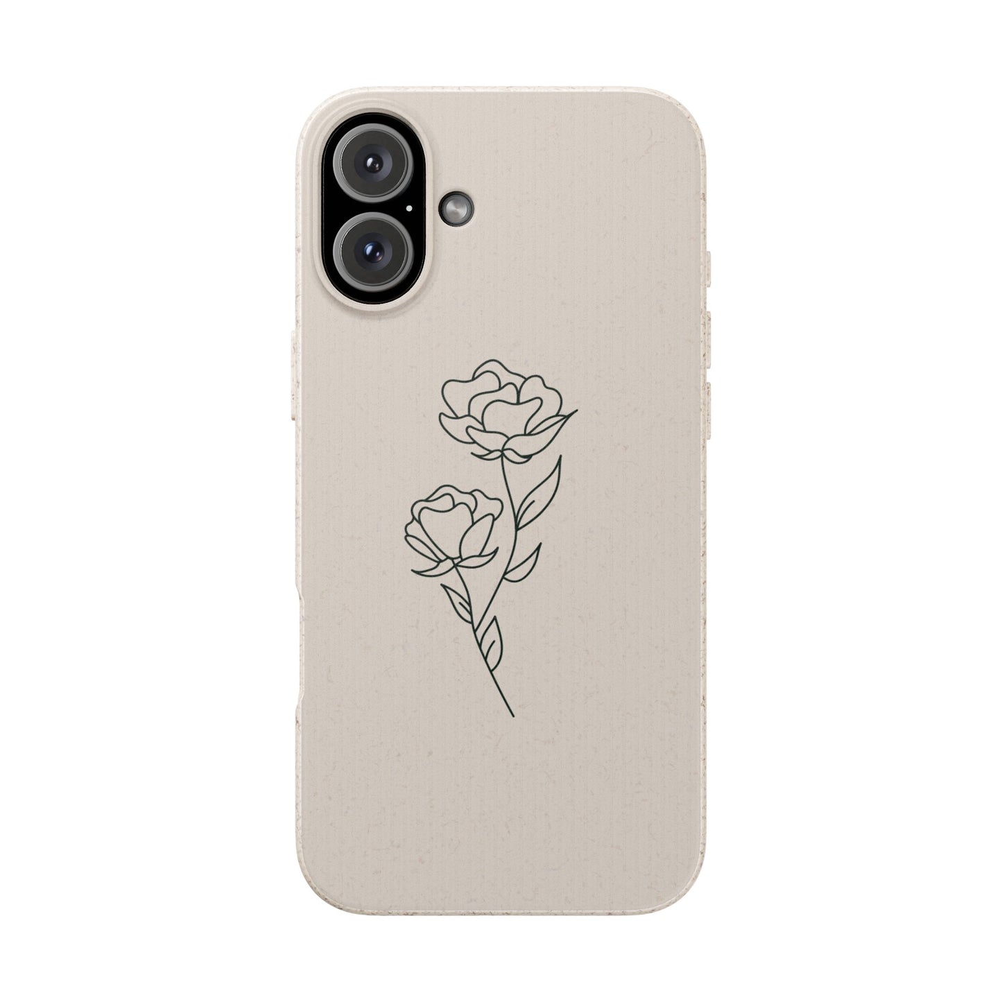 Eco-Friendly Phone Case with Floral Design, Biodegradable Mobile Cover, Sustainable Gift, Floral iPhone Case, Eco Chic Decor