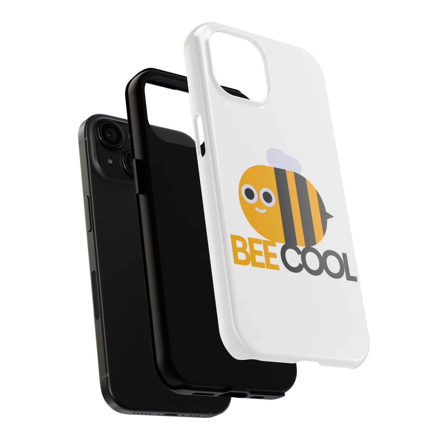 Bee Cool Tough Phone Case, Funny Phone Cover, Bee Lover Gift, Durable Phone Protector, Unique Bee Design