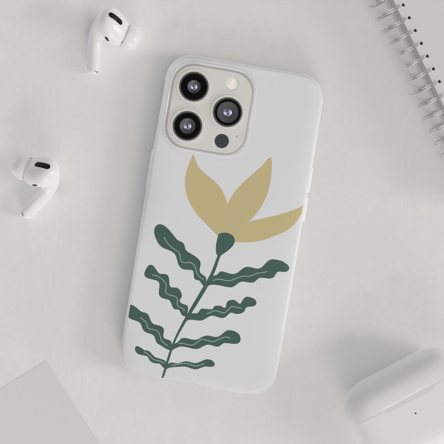 Stylish Floral Flexi Cases, Phone Accessories, Gift Idea, Protective Case, Trendy Phone Cover, Spring Vibes