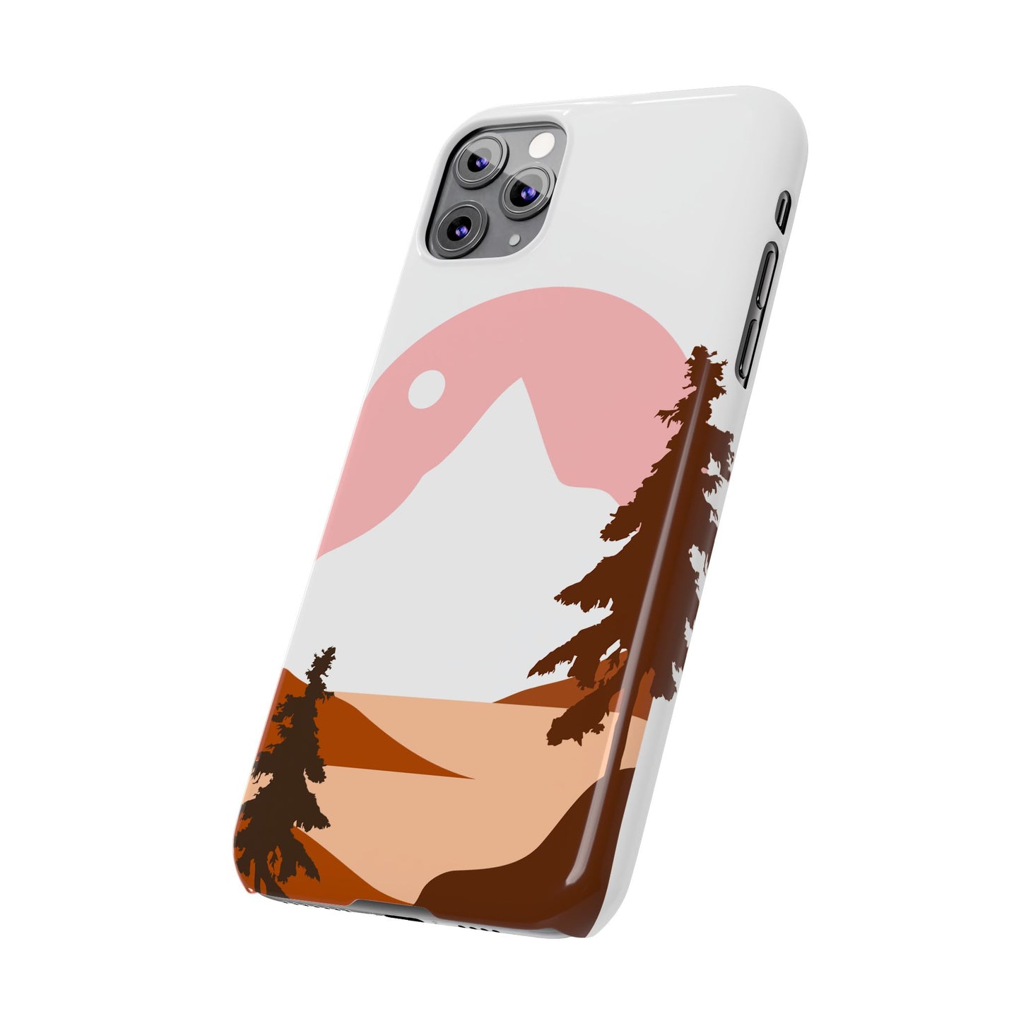 Stylish Mountain Landscape Slim Phone Case, Nature Lover Gift, Aesthetic Phone Cover, Adventure Travel Accessory, Minimalist Design [...]