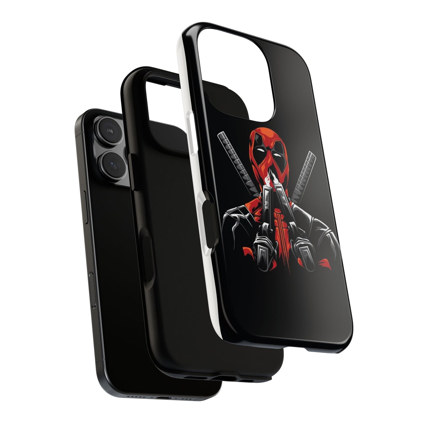 Deadpool Tough Phone Case, Durable Cover for Marvel Fans, Gift for Superhero Lovers, Unique Holiday Present, Geeky Accessories