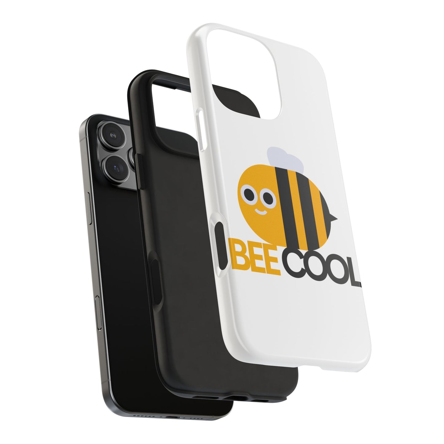 Bee Cool Tough Phone Case, Funny Phone Cover, Bee Lover Gift, Durable Phone Protector, Unique Bee Design