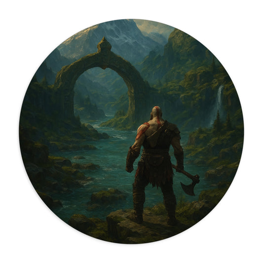 Mythic Landscape Mouse Pad, Gamer Desk Accessory, Gifts for Gamers, Fantasy Gaming Decor, Office Supplies, Unique Mouse Mat