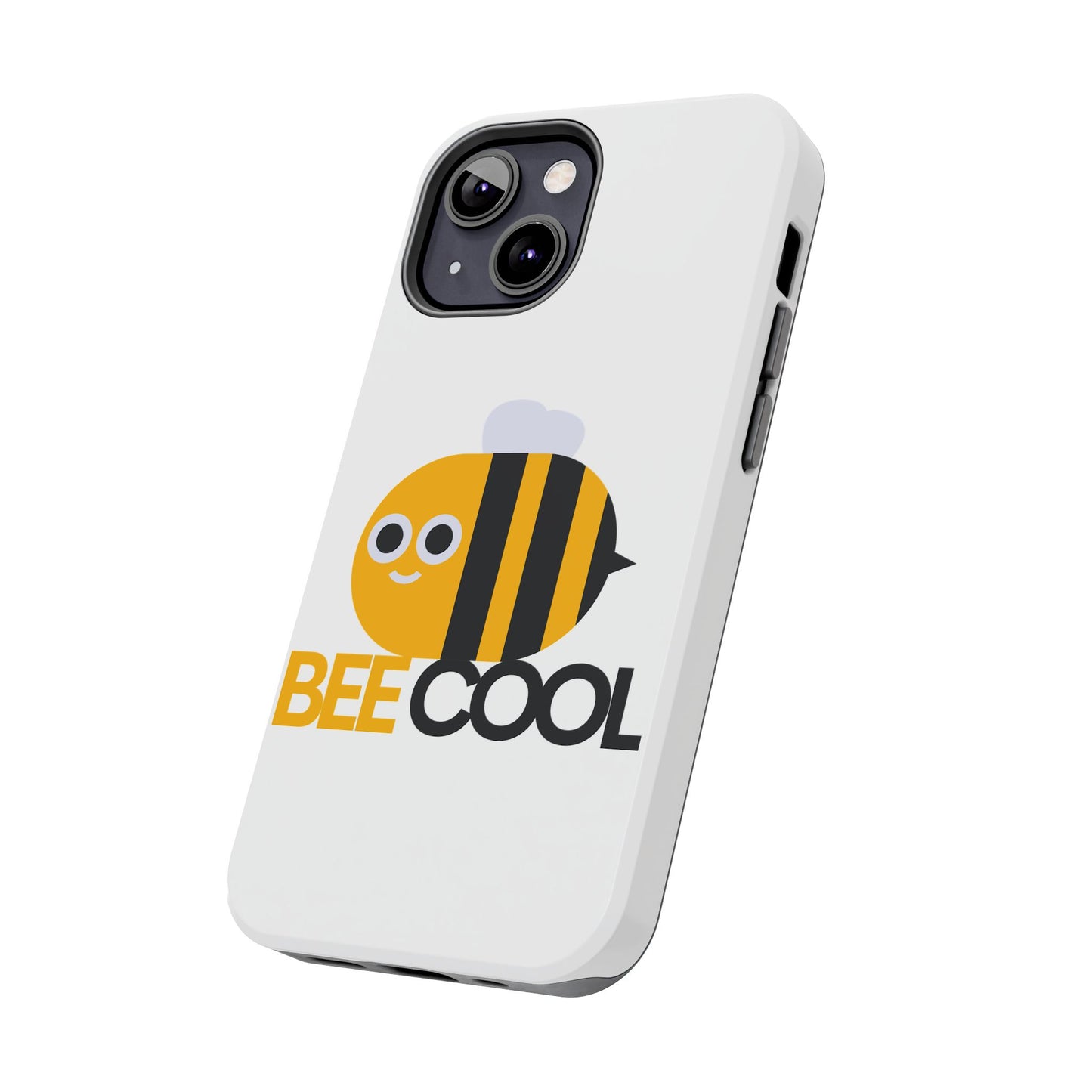 Bee Cool Tough Phone Case, Funny Phone Cover, Bee Lover Gift, Durable Phone Protector, Unique Bee Design