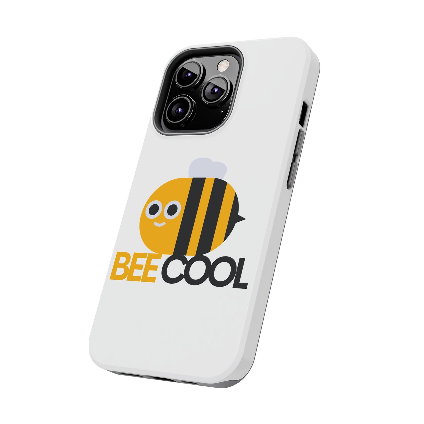 Bee Cool Tough Phone Case, Funny Phone Cover, Bee Lover Gift, Durable Phone Protector, Unique Bee Design