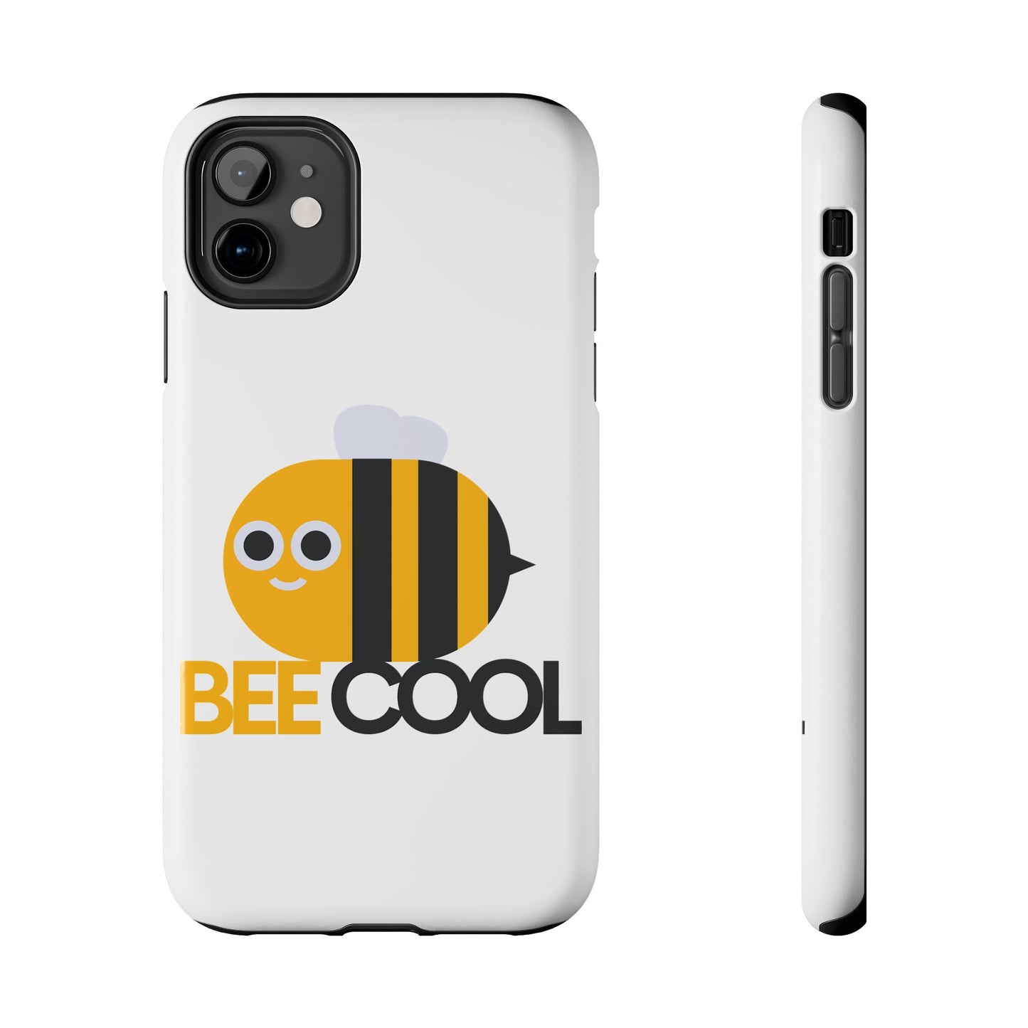 Bee Cool Tough Phone Case, Funny Phone Cover, Bee Lover Gift, Durable Phone Protector, Unique Bee Design