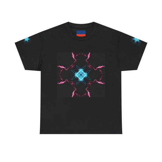 Kaleidoscope Graphic Tee | Unisex Heavy Cotton Tee with Vibrant Design | Perfect for Casual Wear, Gifts, Festivals, Everyday Style