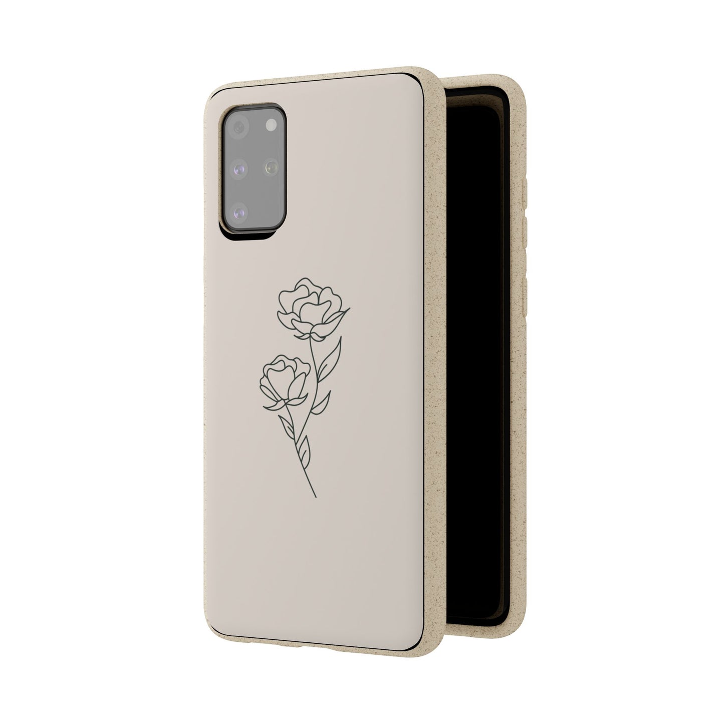 Eco-Friendly Phone Case with Floral Design, Biodegradable Mobile Cover, Sustainable Gift, Floral iPhone Case, Eco Chic Decor