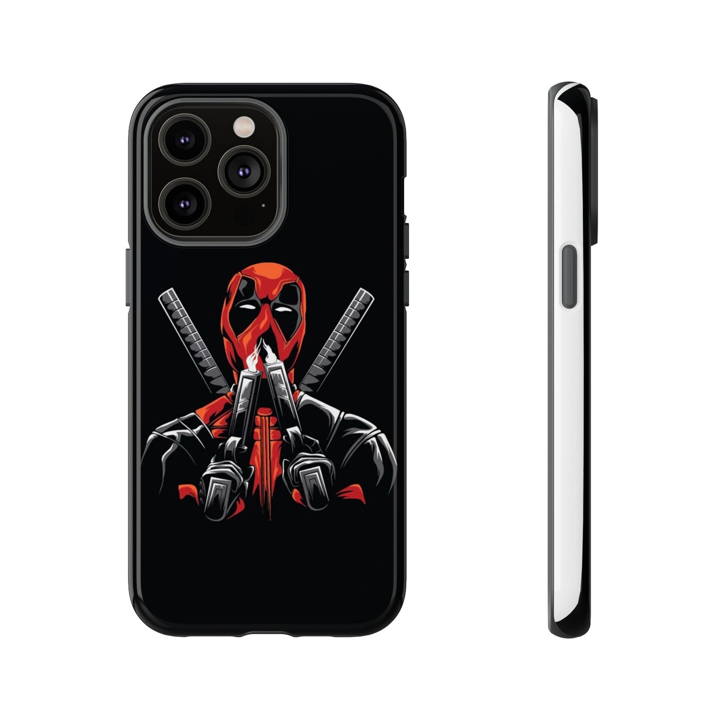Deadpool Tough Phone Case, Durable Cover for Marvel Fans, Gift for Superhero Lovers, Unique Holiday Present, Geeky Accessories