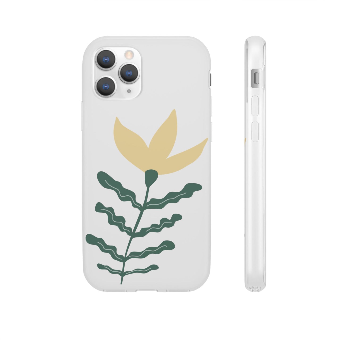 Stylish Floral Flexi Cases, Phone Accessories, Gift Idea, Protective Case, Trendy Phone Cover, Spring Vibes