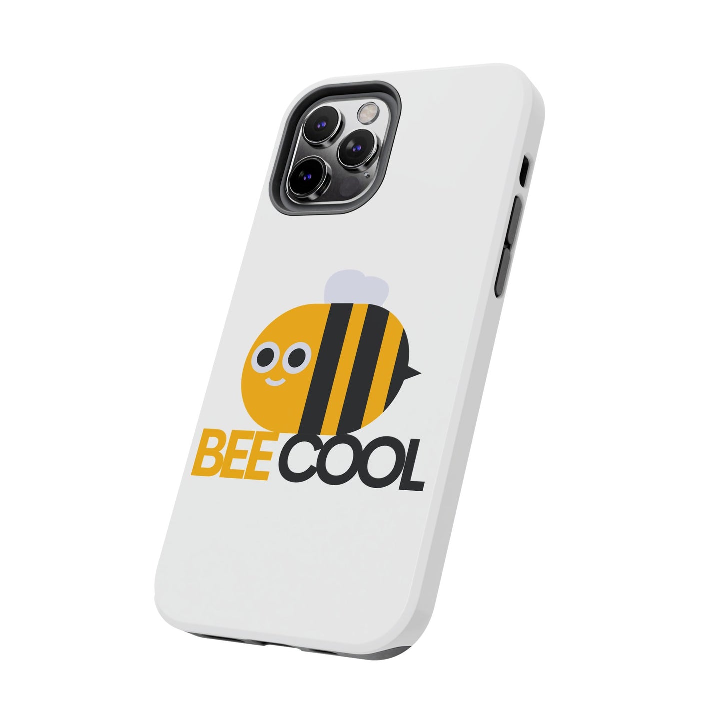 Bee Cool Tough Phone Case, Funny Phone Cover, Bee Lover Gift, Durable Phone Protector, Unique Bee Design