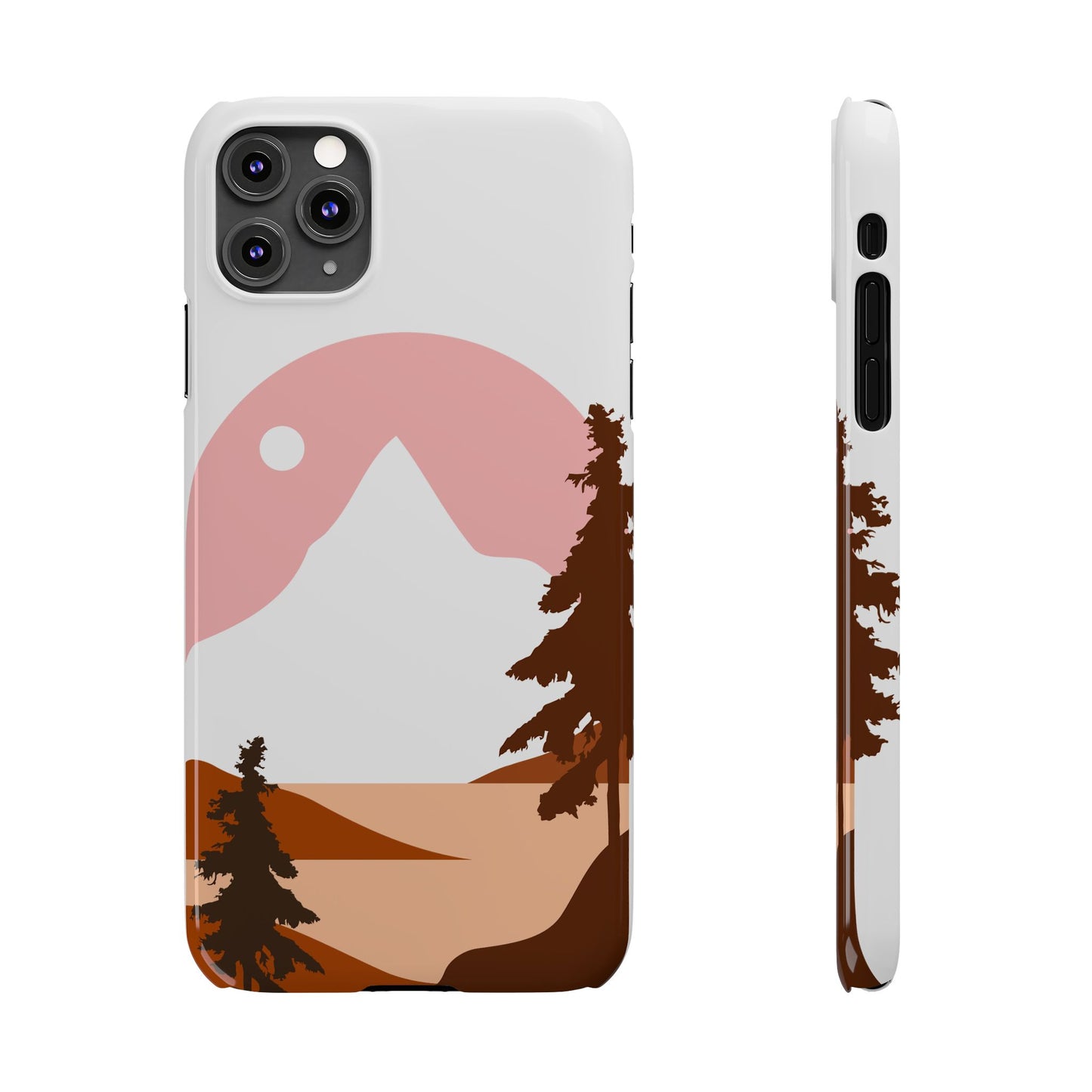 Stylish Mountain Landscape Slim Phone Case, Nature Lover Gift, Aesthetic Phone Cover, Adventure Travel Accessory, Minimalist Design [...]