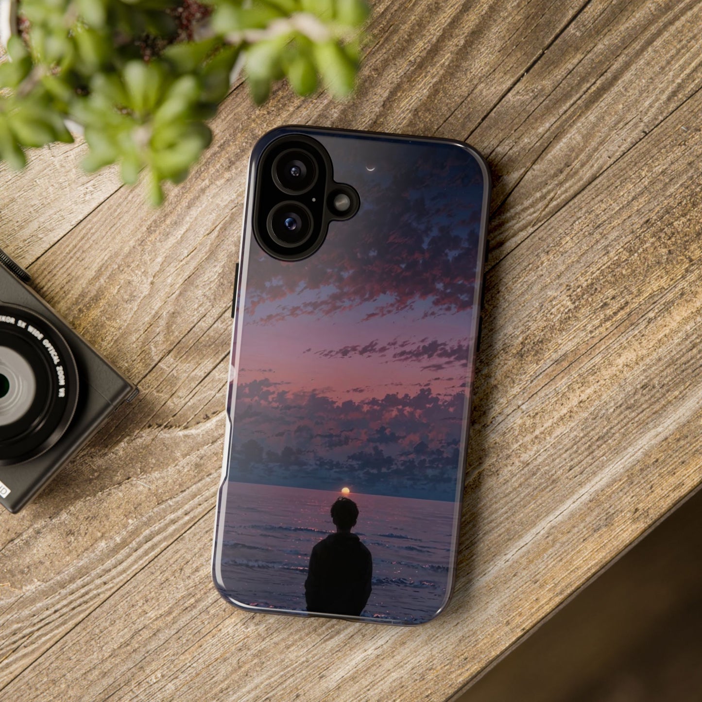 Sunset Ocean Phone Case, Tough Cases, Unique Cell Phone Cover, Artistic Phone Accessories, Gift for Her, Nature Inspired Case