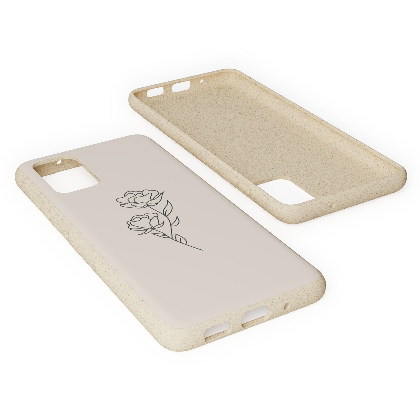 Eco-Friendly Phone Case with Floral Design, Biodegradable Mobile Cover, Sustainable Gift, Floral iPhone Case, Eco Chic Decor