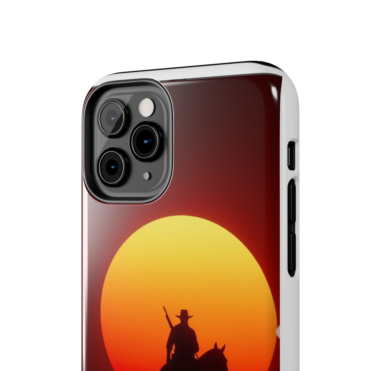 Sunset Cowboy Tough Phone Cases, Western Style Phone Cover, Unique Gift for Horse Lovers, Adventure Accessories, Durable Phone Protection